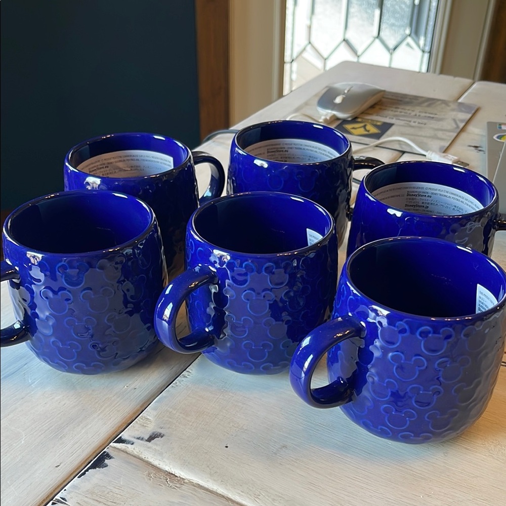 Disney Mickey Mouse Embossed Mugs * NWT